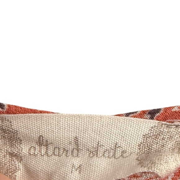 Altar'd State Orange V-Neck Sundress with Bishop Sleeves - Picture 5 of 5